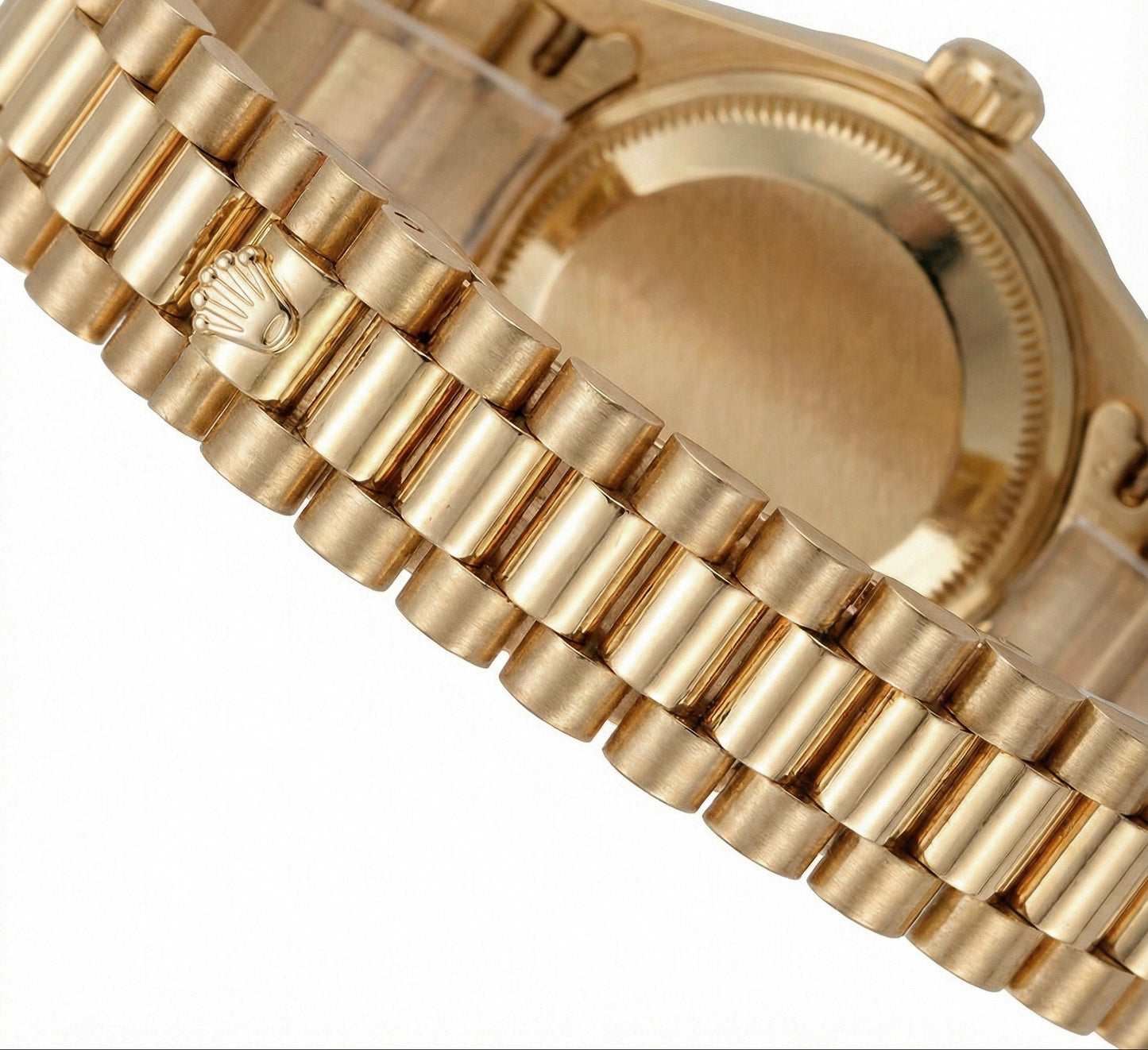 Orologio da donna Rolex Datejust con quadrante a bastoncino in stile presidenziale, lunetta con diamanti