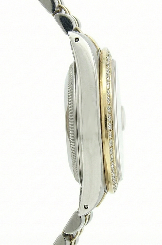 Orologio da donna Rolex Datejust con quadrante bianco in acciaio inossidabile e oro giallo