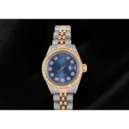 Orologio da donna Rolex Datejust con quadrante blu 
