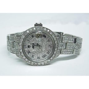 Orologio da donna Rolex Datejust da 12,5 ct. Bracciale con diamanti 
