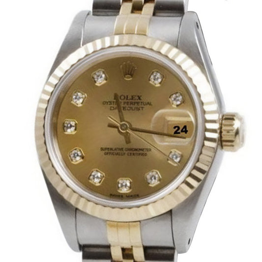 Orologio da donna Rolex Datejust in acciaio inossidabile e oro