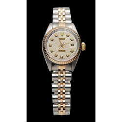 Orologio da donna Rolex con quadrante in diamanti e acciaio inossidabile e oro giallo giubileo Rolex