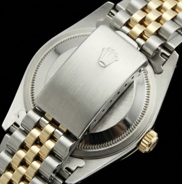 Orologio da donna con quadrante romano in oro e acciaio Rolex Datejust giubileo