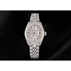Orologio da donna giubilare in acciaio inossidabile con quadrante argentato Rolex Datejust