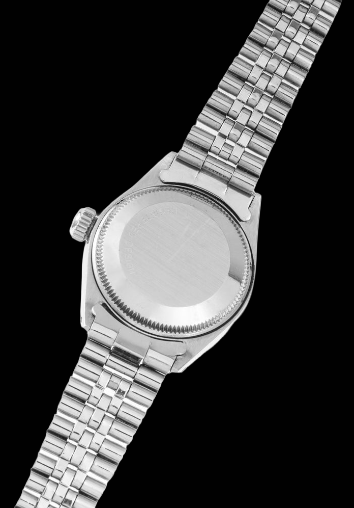 Orologio da donna giubilare in acciaio inossidabile con quadrante argentato Rolex Datejust