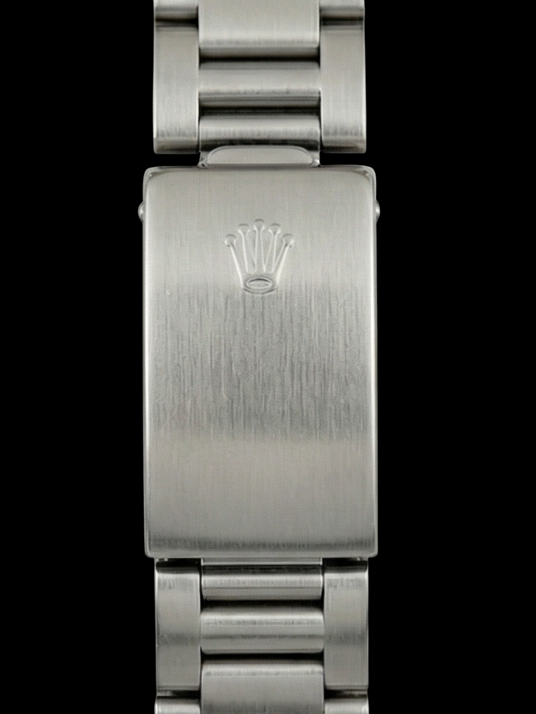 Orologio da donna in acciaio Rolex ostrica perpetua con quadrante luminoso verde