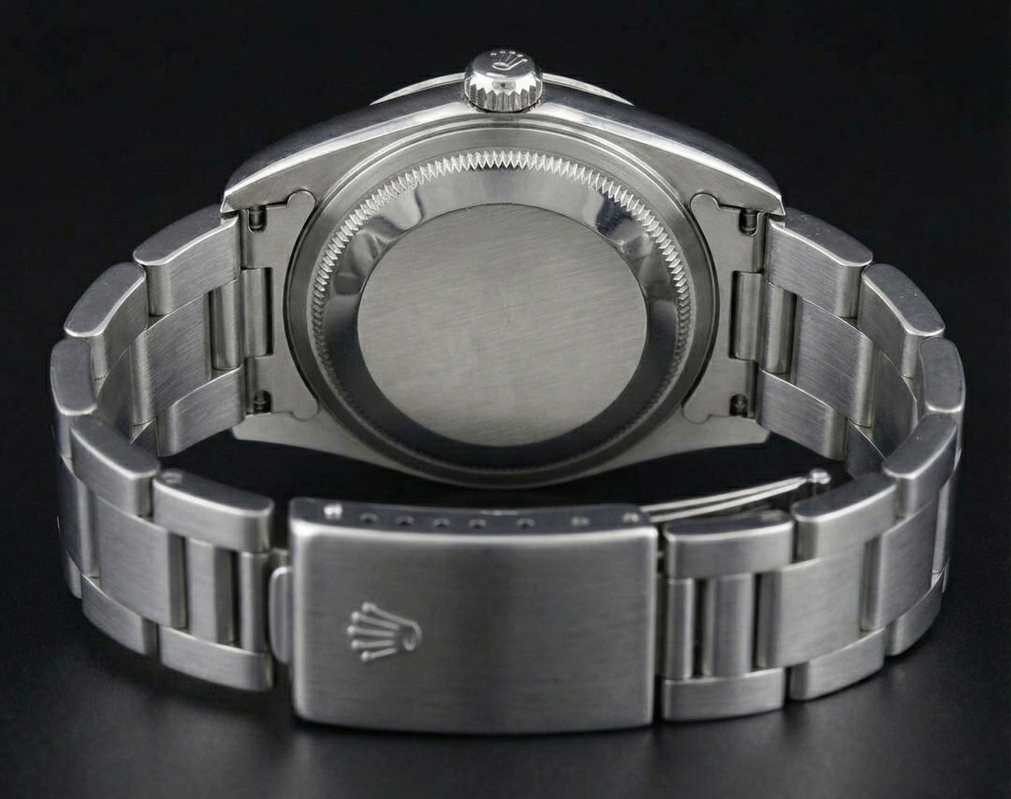 Orologio da donna in acciaio inossidabile con lunetta ghiacciata Rolex Ostrica perpetua