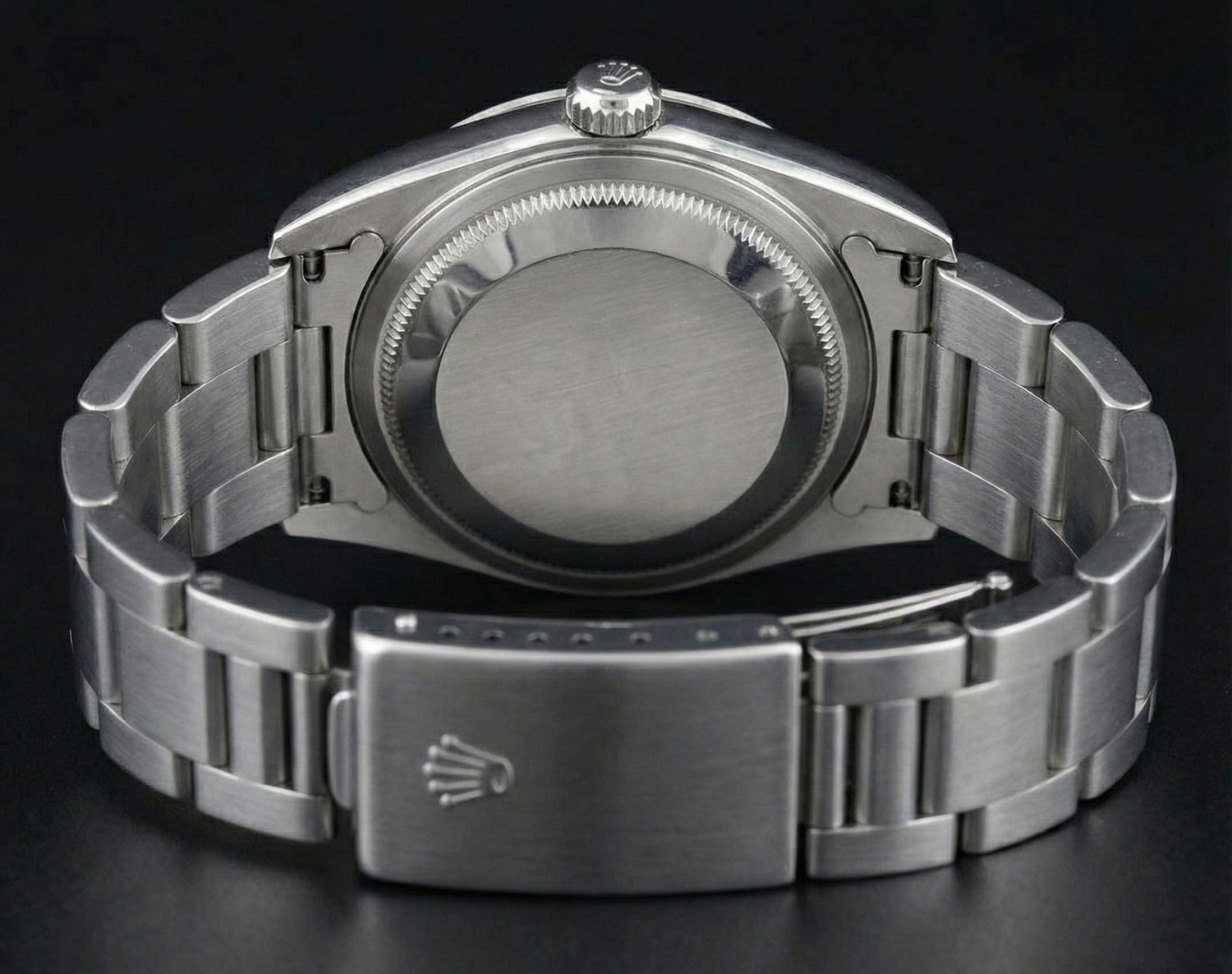 Orologio da donna in acciaio inossidabile con lunetta ghiacciata Rolex Ostrica perpetua