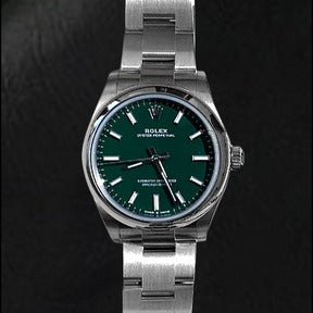 Orologio da uomo Datejust 31mm Rolex verde luminoso
