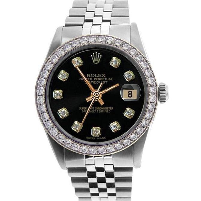 Orologio da uomo Datejust perpetuo Rolex in acciaio inossidabile 