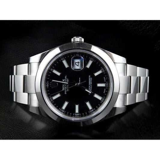 Orologio da uomo Rolex Date Just II da 41 mm, bracciale in acciaio inossidabile
