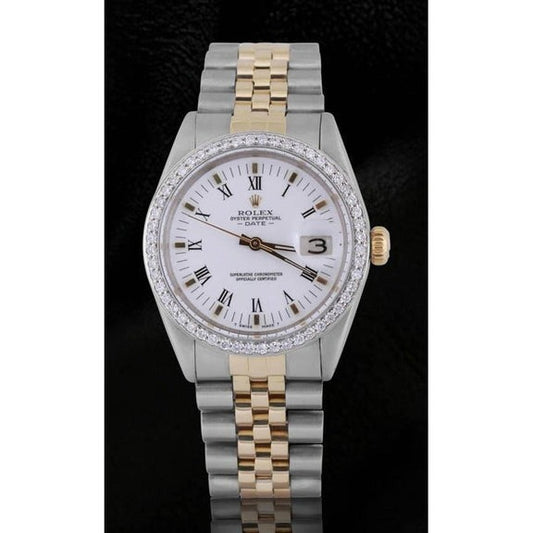 Orologio da uomo Rolex Date, cinturino giubileo bicolore