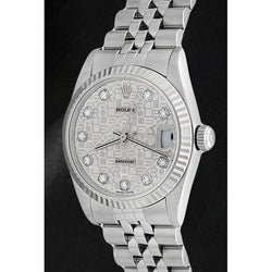 Orologio da uomo Rolex Datejust 31mm di medie dimensioni in acciaio inossidabile