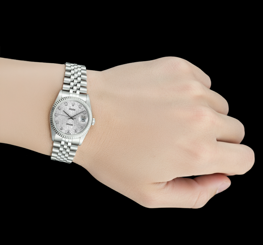 Orologio da uomo Rolex Datejust 31mm di medie dimensioni in acciaio inossidabile P5