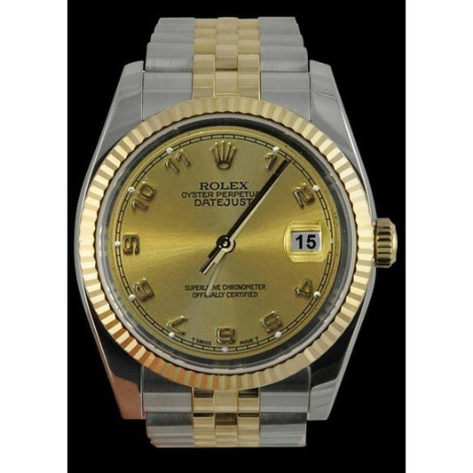 Orologio da uomo Rolex Datejust champagne Bracciale 