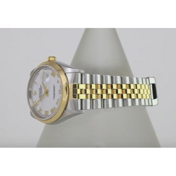 Orologio da uomo Rolex Datejust con lunetta liscia e quadrante 