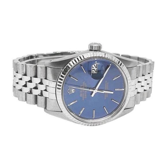 Orologio da uomo Rolex Datejust con quadrante blu