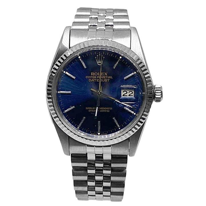 Orologio da uomo Rolex Datejust con quadrante blu