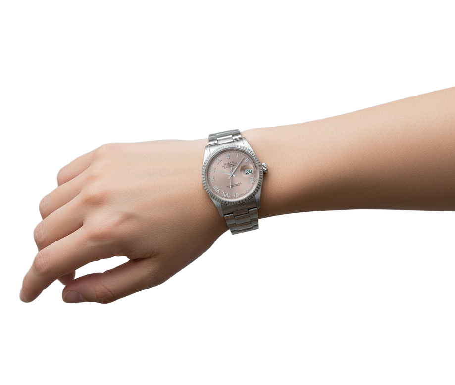 Orologio da uomo Rolex Datejust quadrante rosa Datejust IMPOSTAZIONE RAPIDA