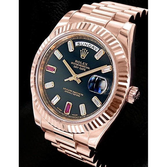 Rose gold day date 41 best sale