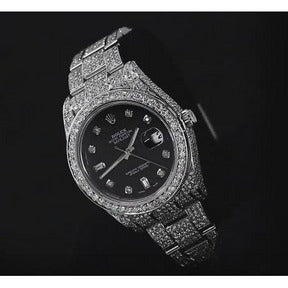 Orologio da uomo Rolex con diamanti personalizzati 