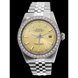 Orologio da uomo Rolex con quadrante a bastone e cinturino Datejust giubileo, con regolazione rapida