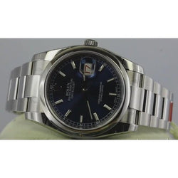 Orologio da uomo Rolex data II da uomo, bracciale ostrica da 41 mm, quadrante blu, acciaio inossidabile
