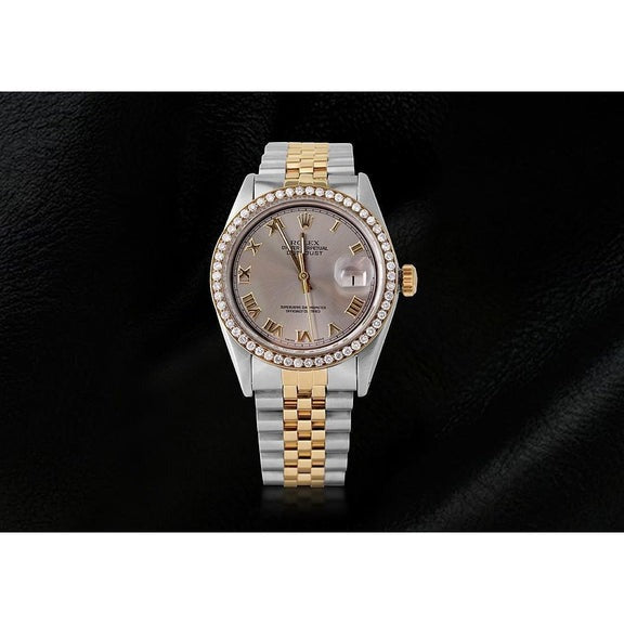 Orologio da uomo con lunetta di diamanti
