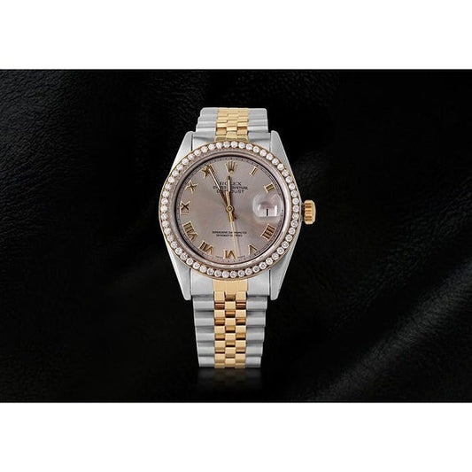 Orologio da uomo con lunetta di diamanti
