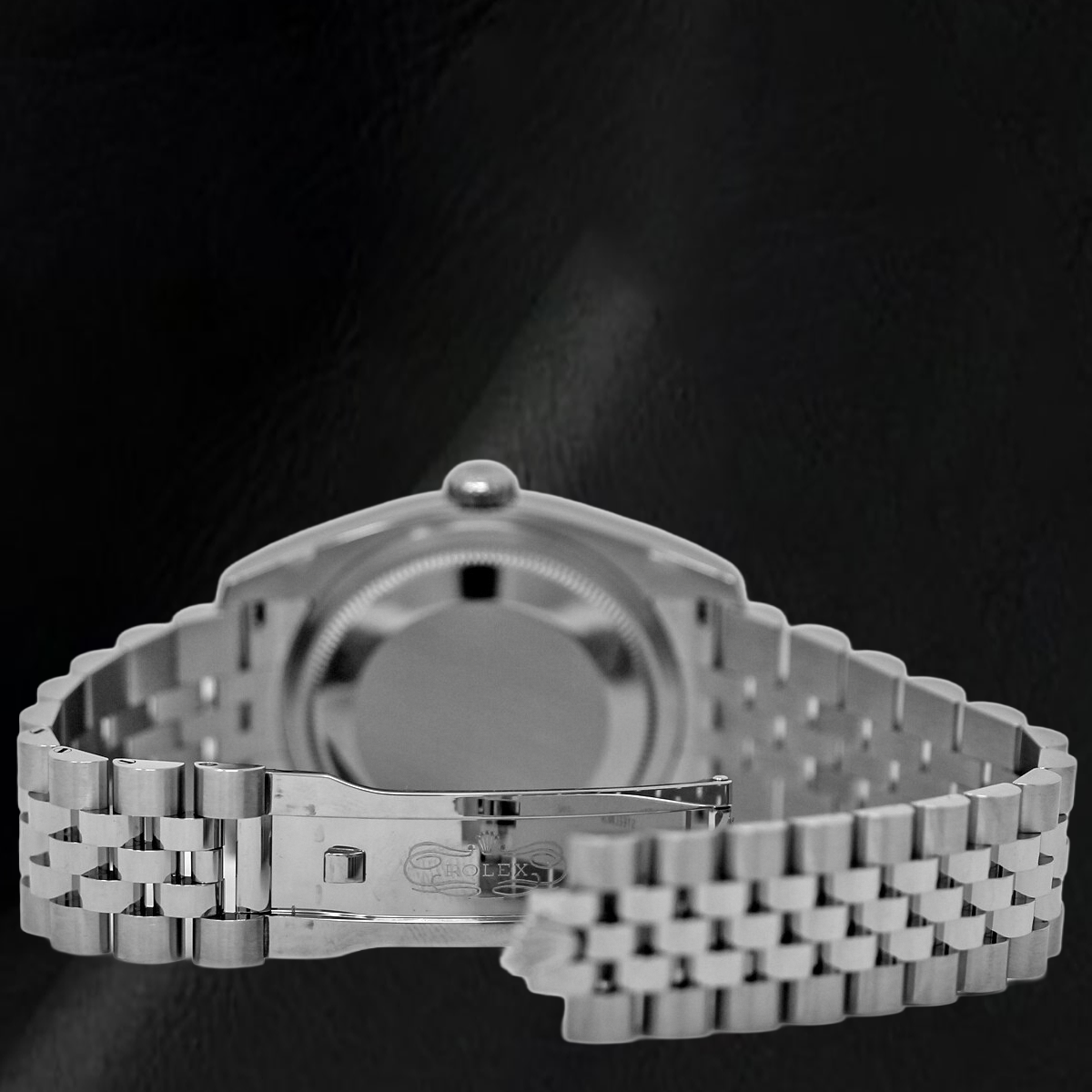 Orologio da uomo da uomo Rolex Datejust Chiusura nascosta quadrante argento cinturino giubilare nascosto