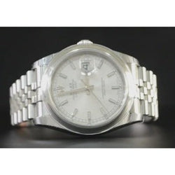 Orologio da uomo da uomo Rolex Datejust Chiusura nascosta quadrante argento cinturino giubilare nascosto