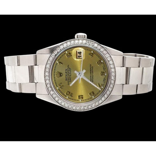 Orologio perpetuo con quadrante arabo acciaio inossidabile ostrica Bracciale Rolex 