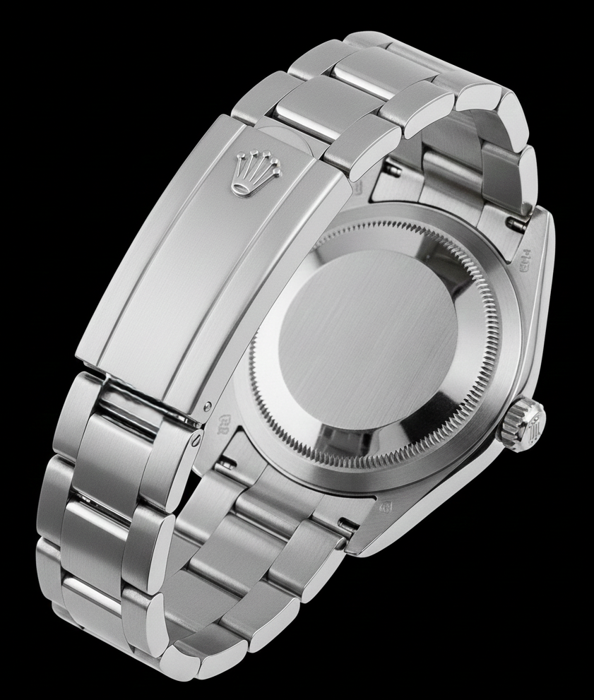 Orologio signora Datejust Rolex in acciaio inossidabile con quadrante romano blu