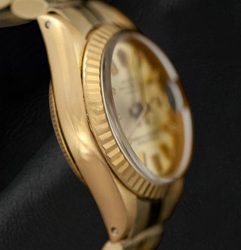 Orologio da donna Rolex Datejust President Style 26 mm in oro giallo