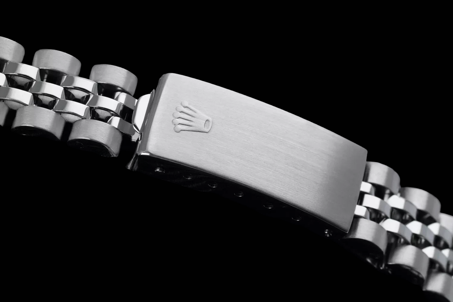 Orologio da donna Rolex Datejust con cinturino giubileo in acciaio inossidabile nero doppio