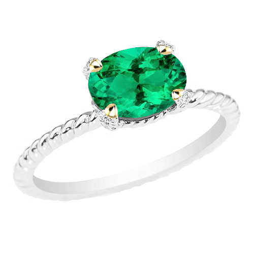 Brillante Anello con Pietra Preziosa 2 carati – vista principale