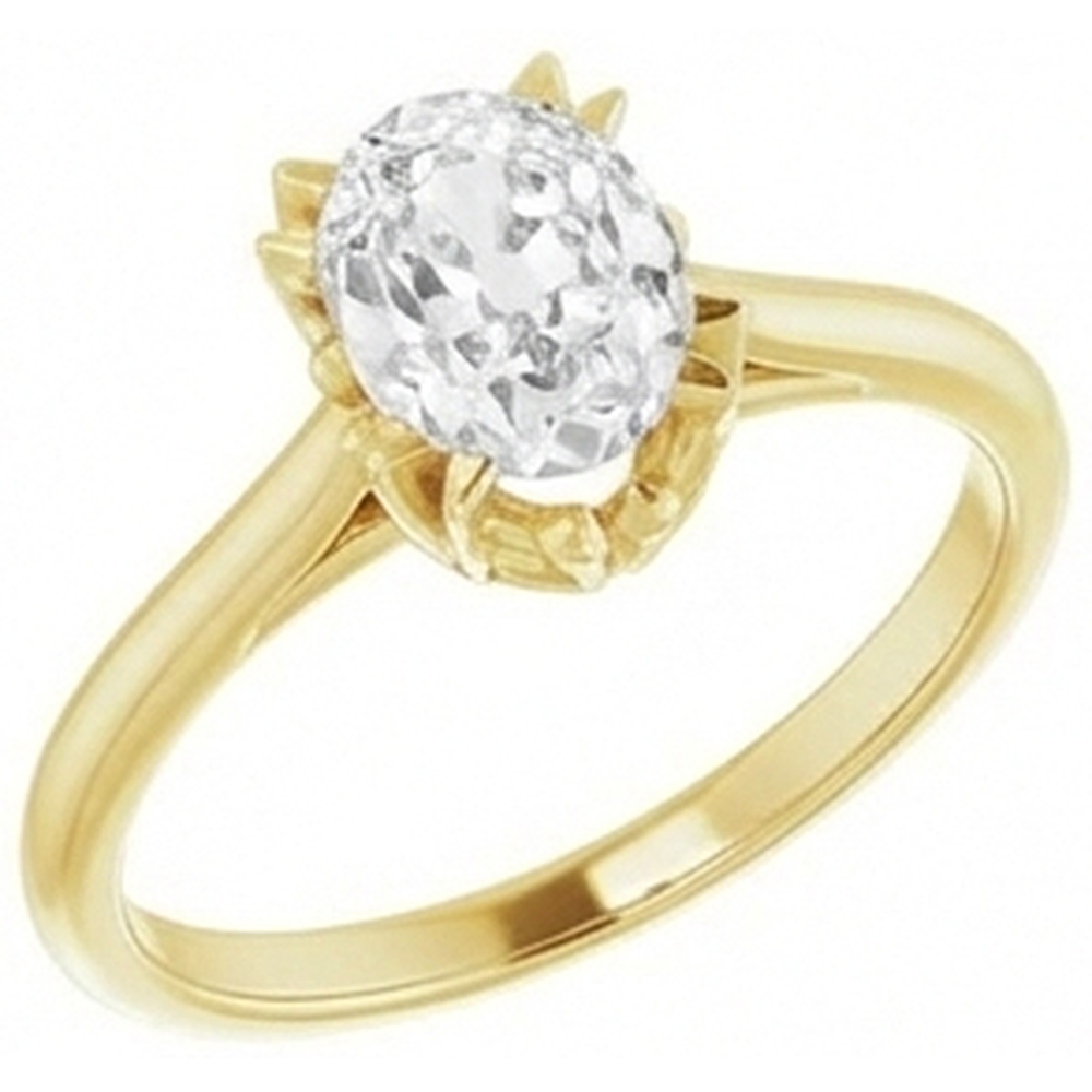 Brillante Anello Solitario – vista frontale