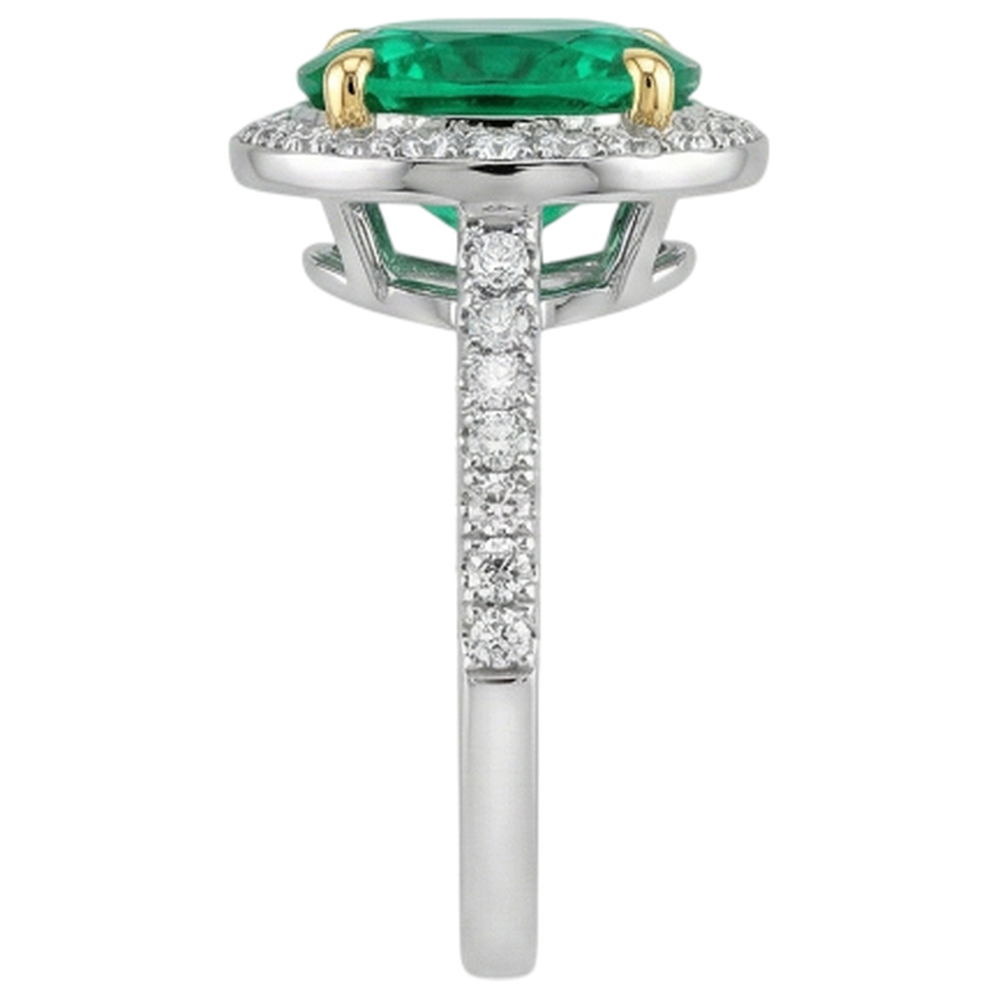 Elegante Anello con Gemma 3,50 carati – vista profilo
