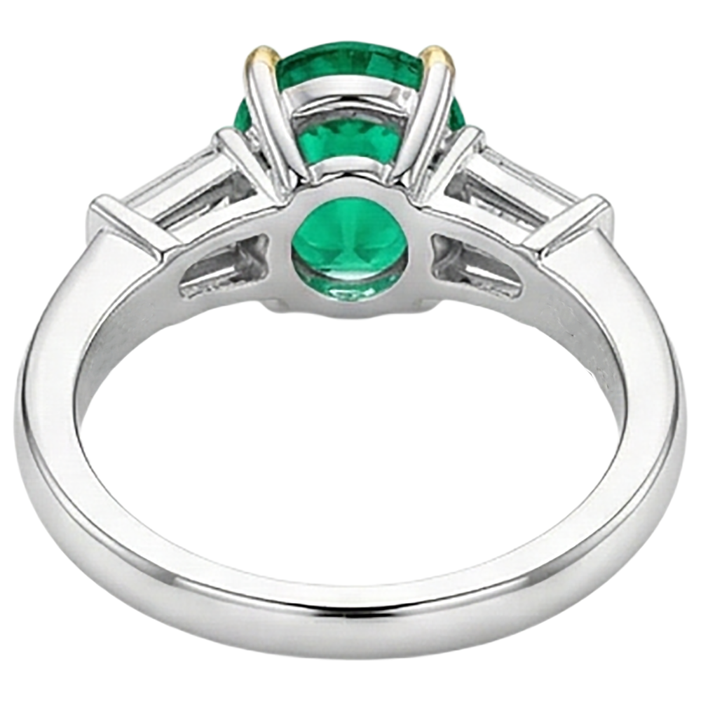 Elegante Anello Pietra Colorata 3,50 carati – vista dall'alto