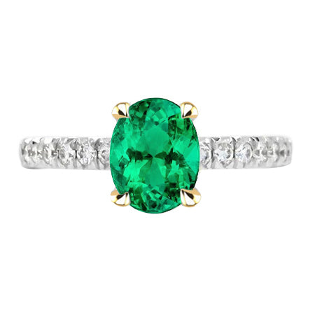 Di lusso Anello Pietra Colorata 2 carati – vista principale