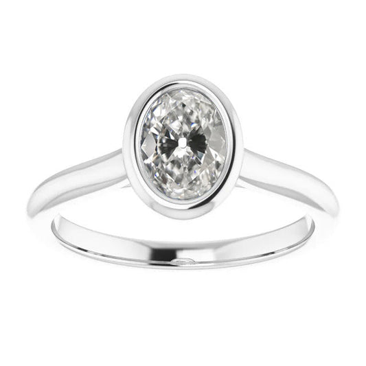 Diamante Anello Monopietra 2 carati Oro 14 Carati Bianco – vista principale