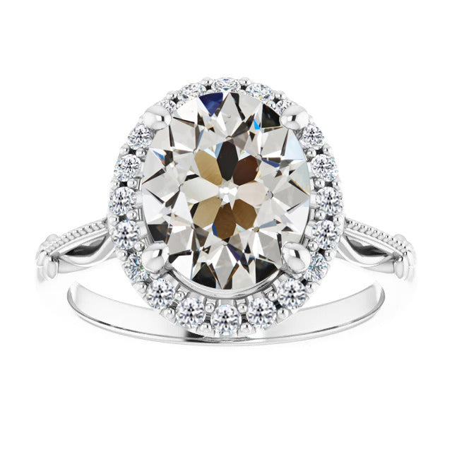 Brillante Anello con Pavé Halo – vista principale