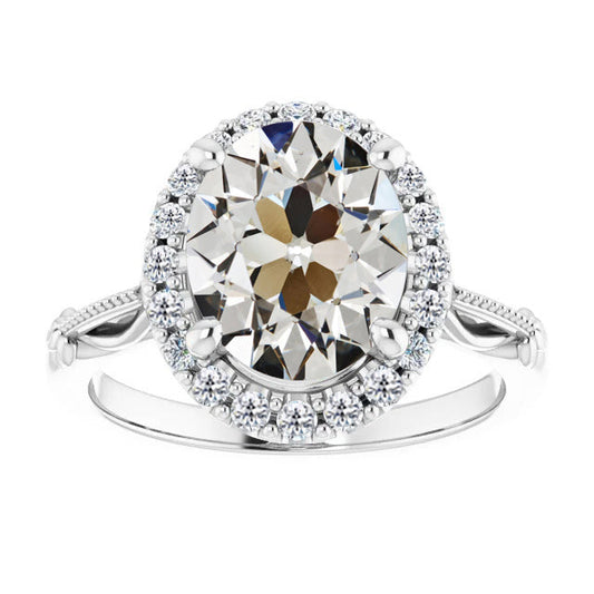 Brillante Anello con Pavé Halo – vista principale