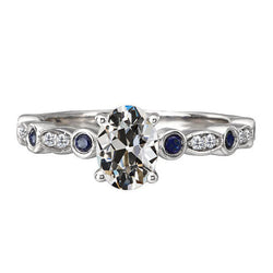 Anniversary Ring Oro Bianco 14K con Diamante Fine – 3 carati