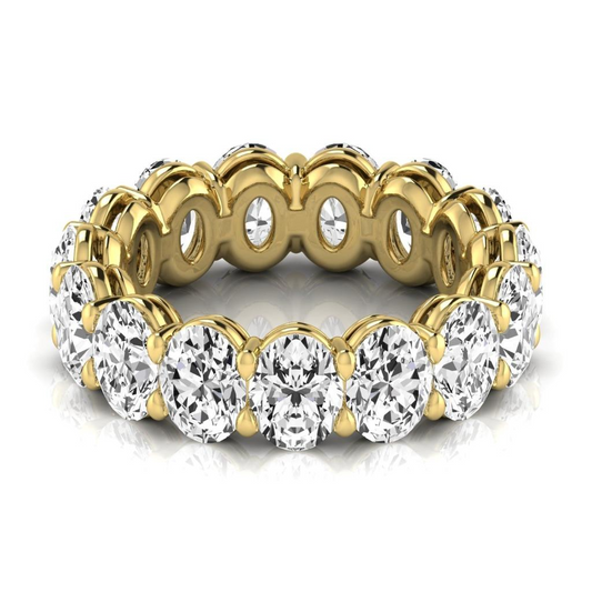 Diamante Eternity Band 7,5-carati Oro Giallo 14K – vista frontale