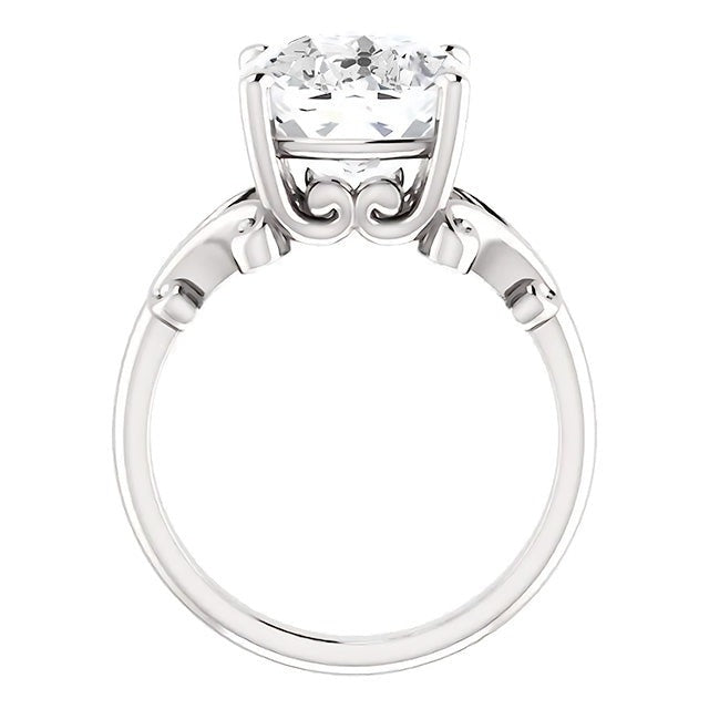 Diamante Fine Anello Solitario – vista laterale