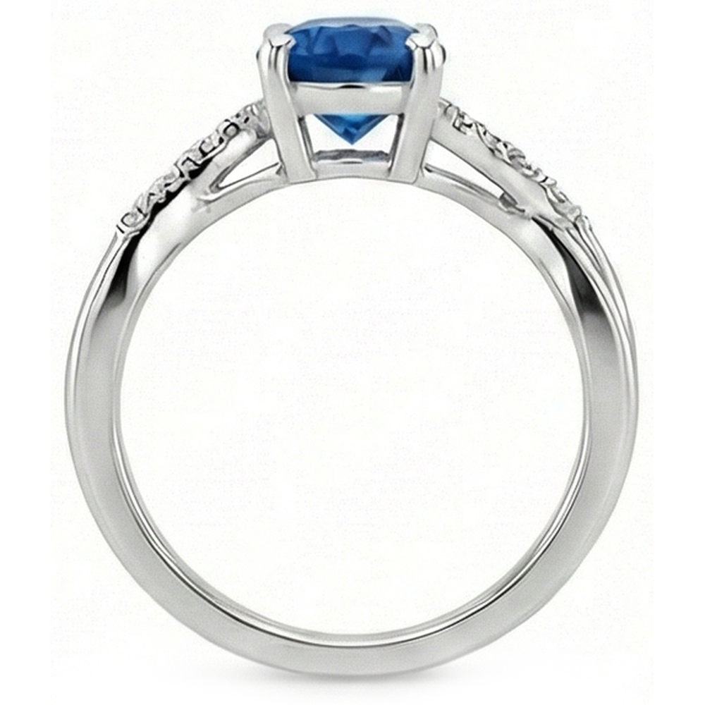Ovale Ceylon Zaffiro Anello