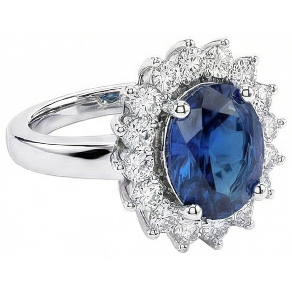 vero round diamante 2carati anello angolo laterale