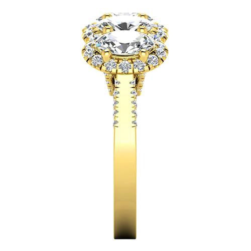 Abbagliante Brillante Anniversary Ring 0,75 carati – vista laterale