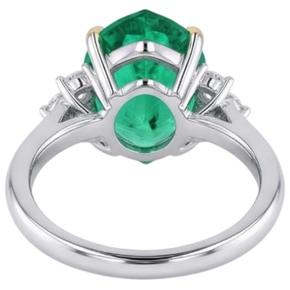 Smeraldo Fine Anello Pietra Colorata – vista dettaglio